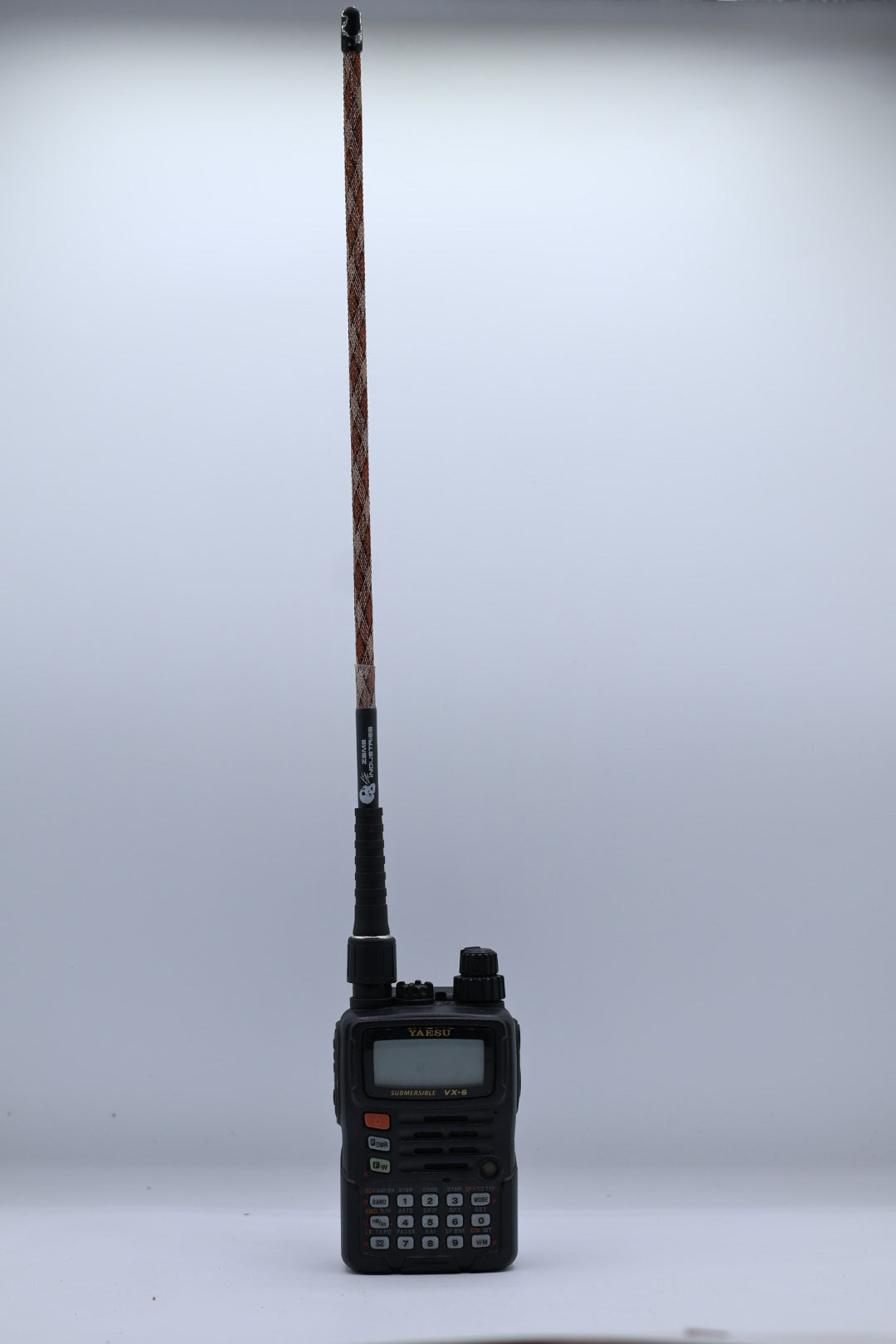 Foul Weather Whip V2 1.25m/70cm dual band in Copperhead on a Yaesu VX-6