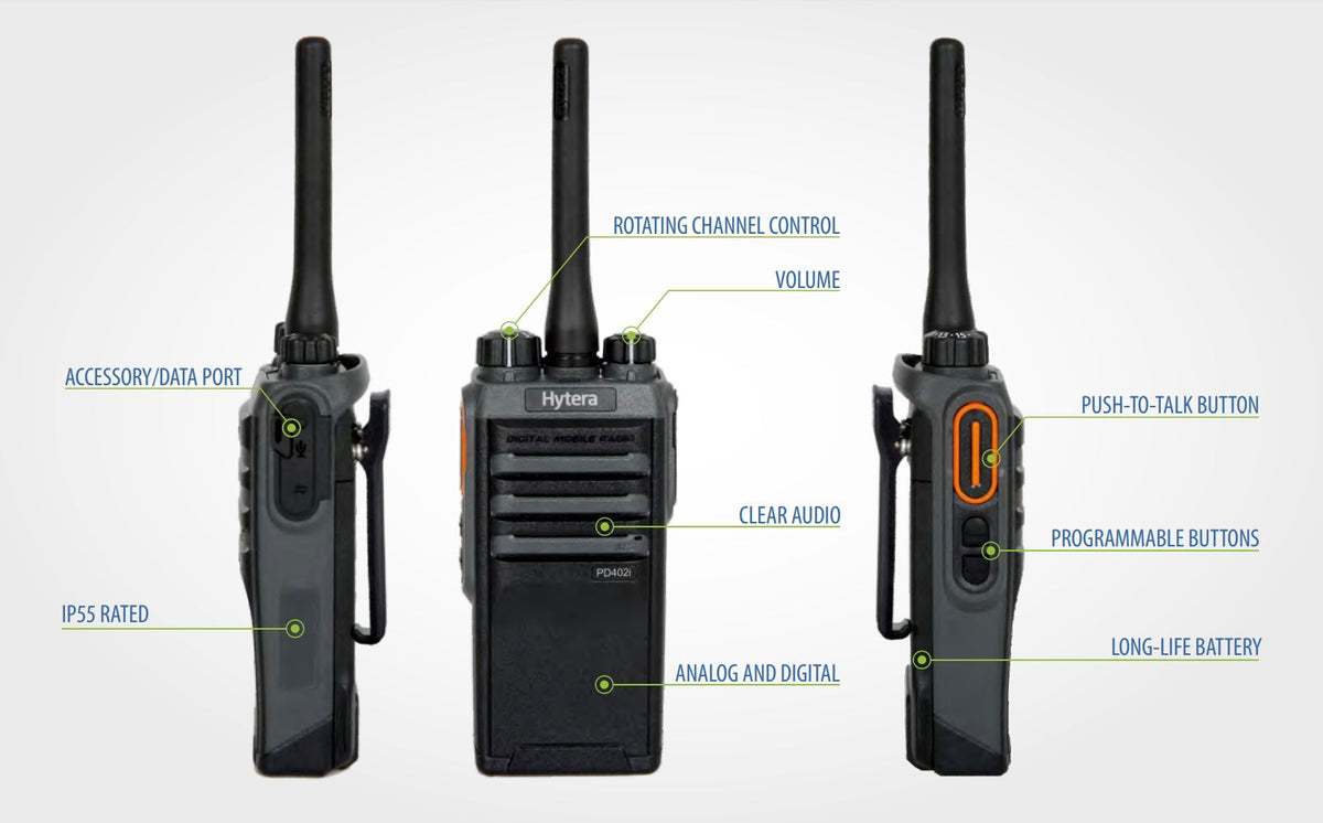 Hytera PD402i I Handheld Two-Way Digital Radio